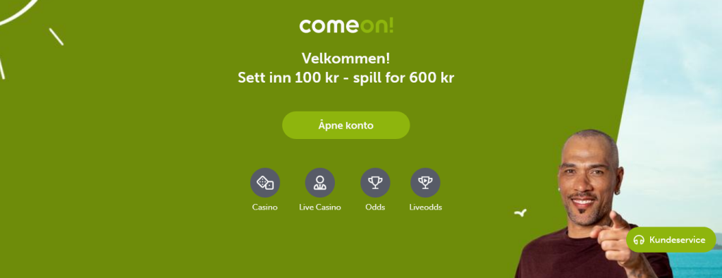 Nettcasino ComeOn